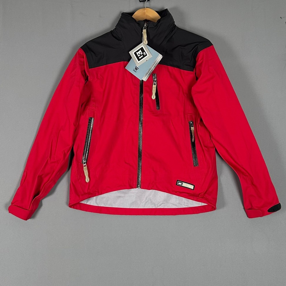 REI Spire‎ Jacket Womens Small Cherry Red Waterproof Breathable Shell